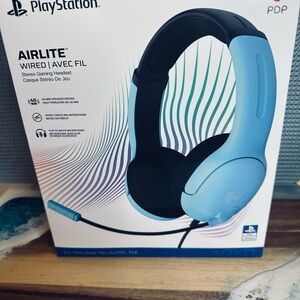 Sony Airlite Wired Gaming Headset - Light Blue and Black